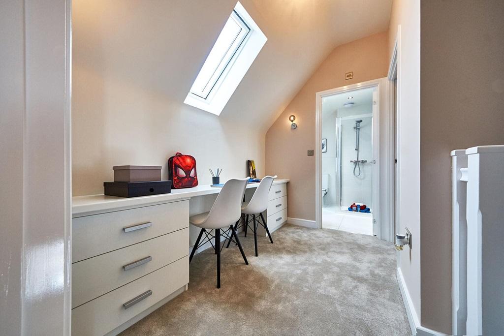 The 2nd floor landing can be used as a work...