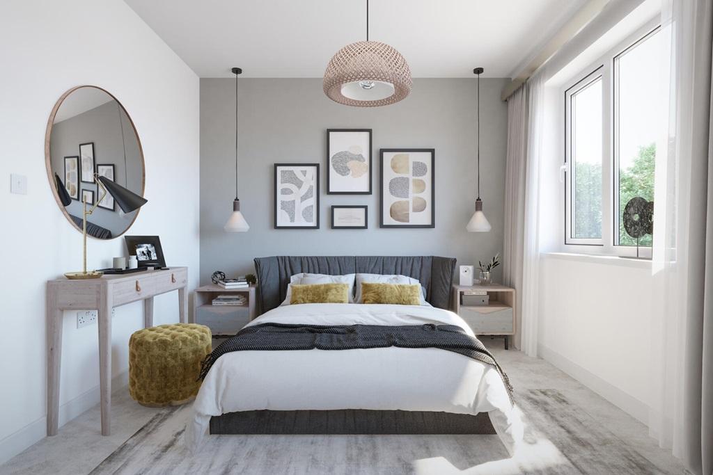 Main bedroom with ample space for furniture