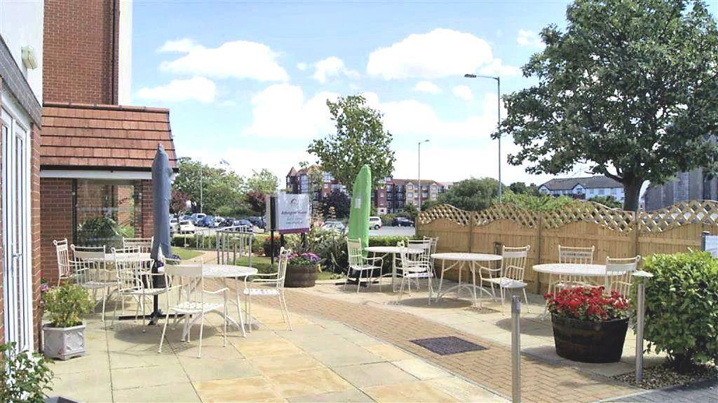 Outside dining area