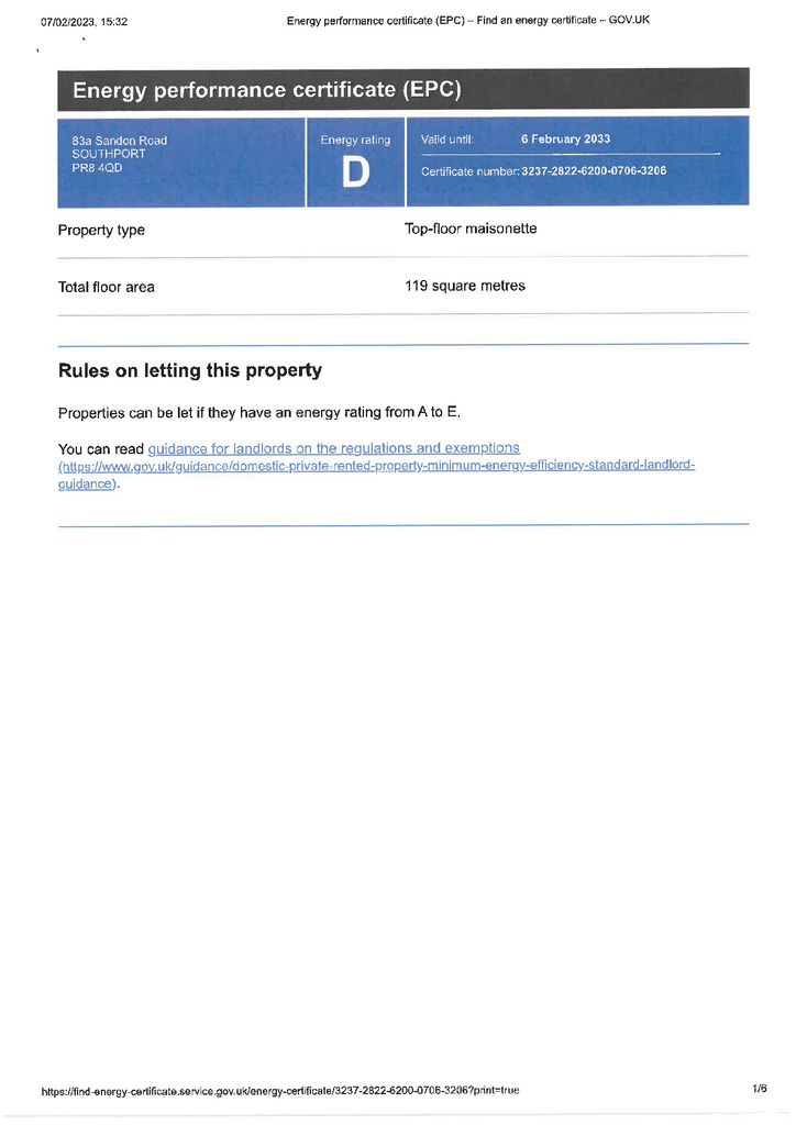 EPC Certificate