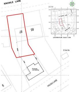 3 bedroom property with land for sale, Building Plot on Haugh Lane, Rear of 87 Knowle Lane