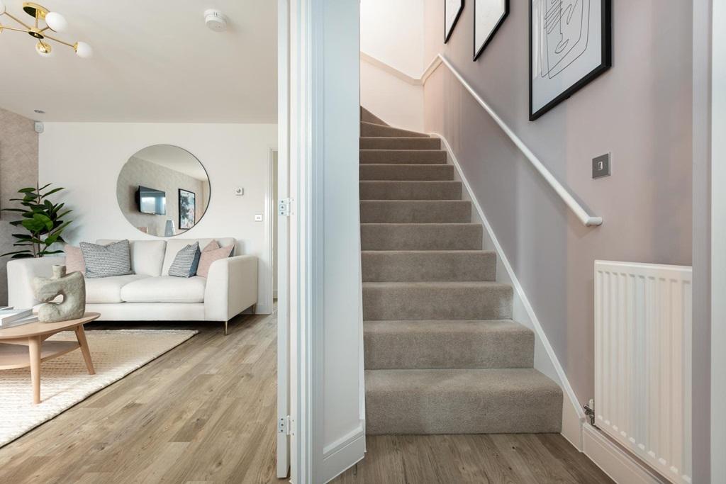 The hallway welcomes you into the light and...