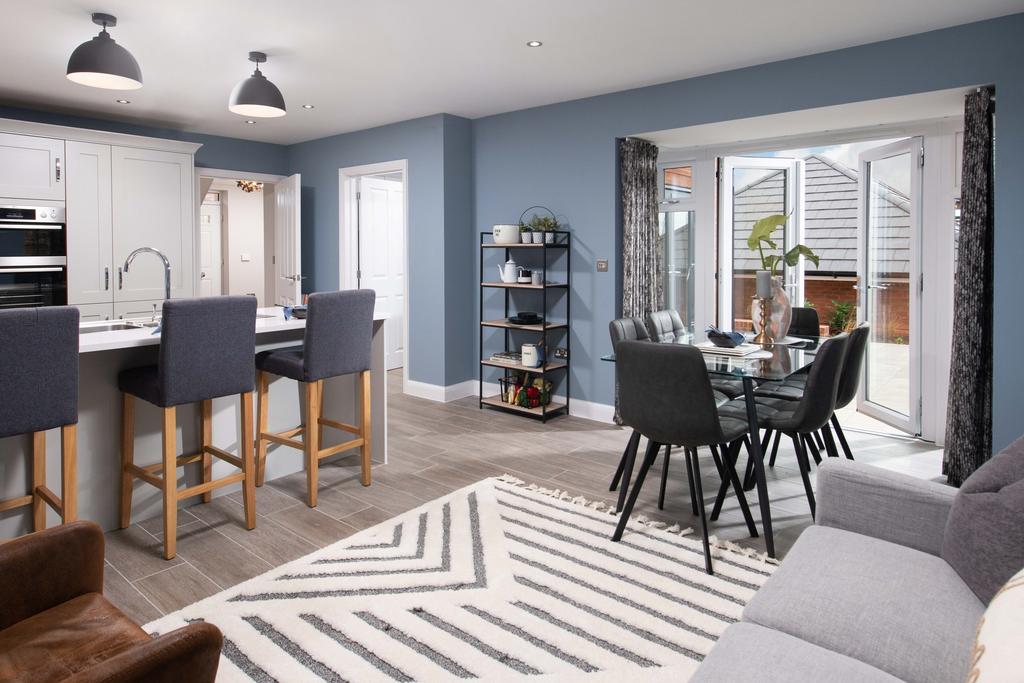 Internal view of a spacious open-plan...