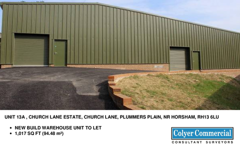 Warehouse to rent, Plummers Plain Horsham RH13 6LU
