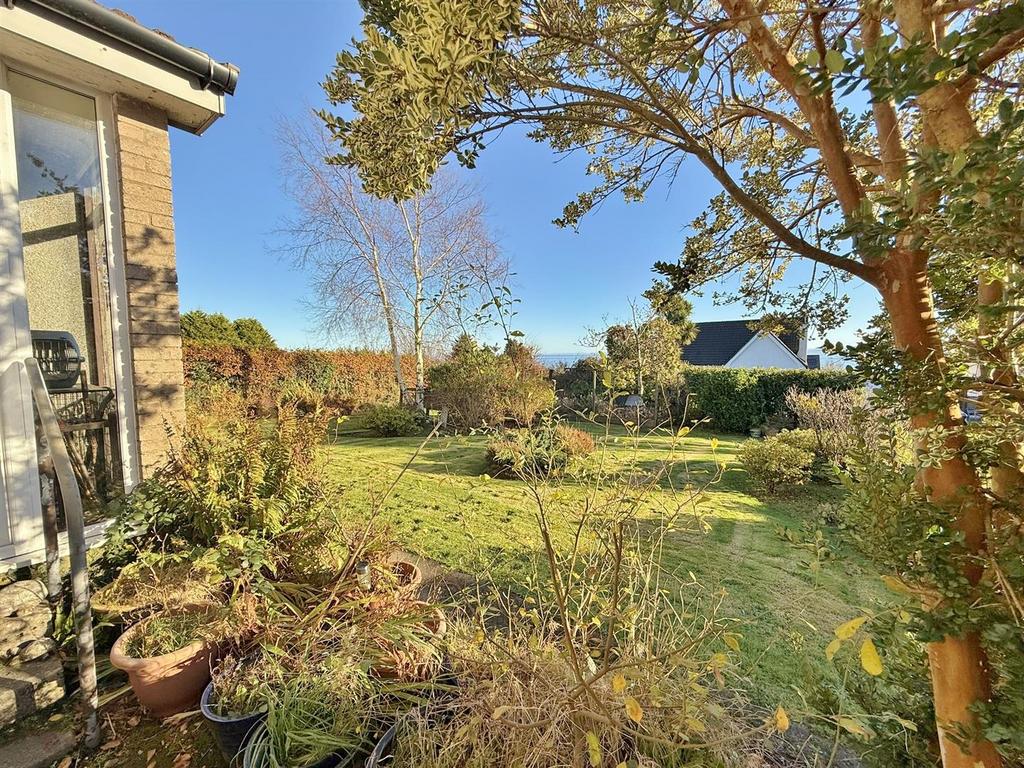 View across the front gardens
