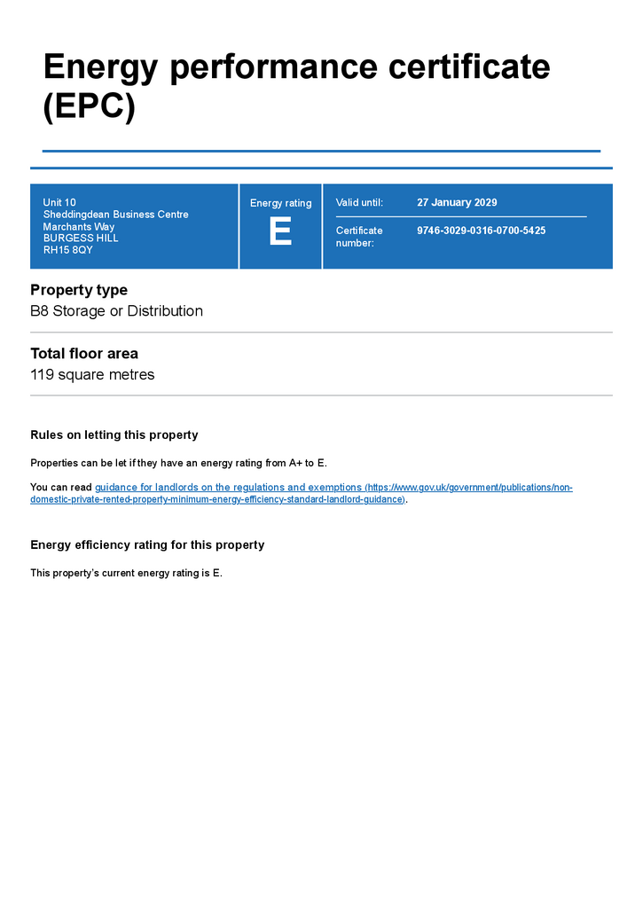 EPC Certificate