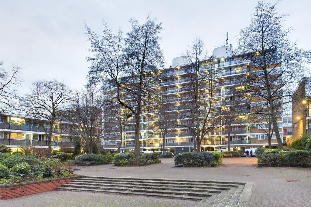 Apartment building facade, block of apartments