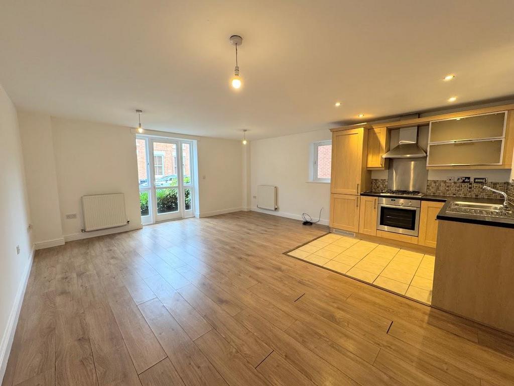 Open plan living dining kitchen