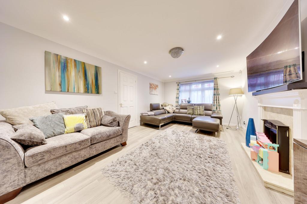 Living room, fireplace