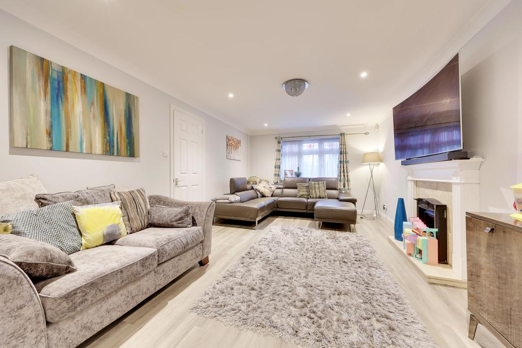 Living room, fireplace