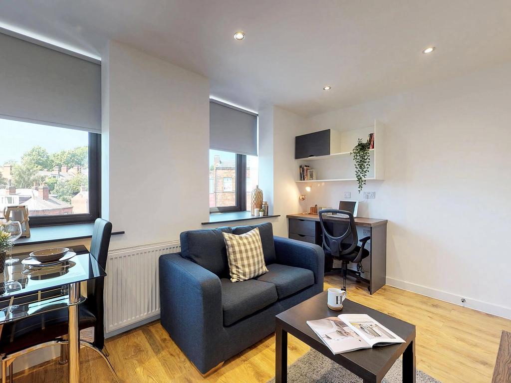 Open-plan living area, open plan living