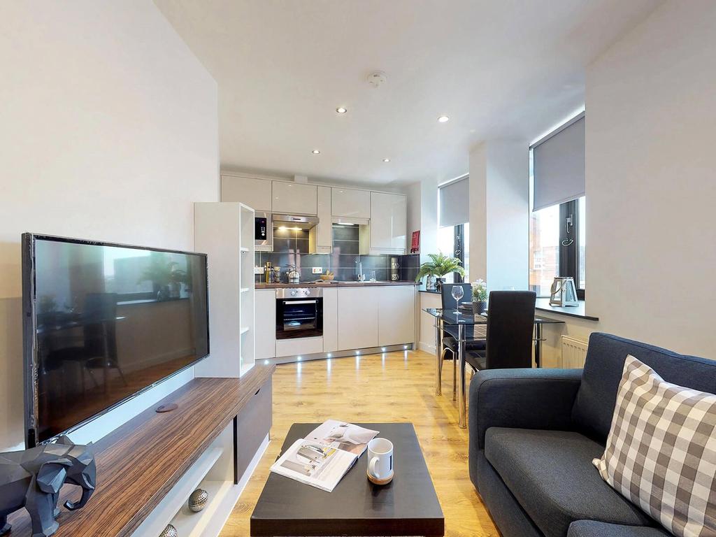 Open-plan living area, open plan living