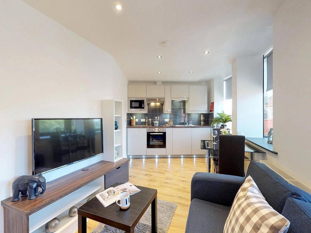 Open-plan living area, open plan living