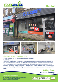 Retail property (high street) to rent, 302 Keighley Rd Bradford BD9 4EY