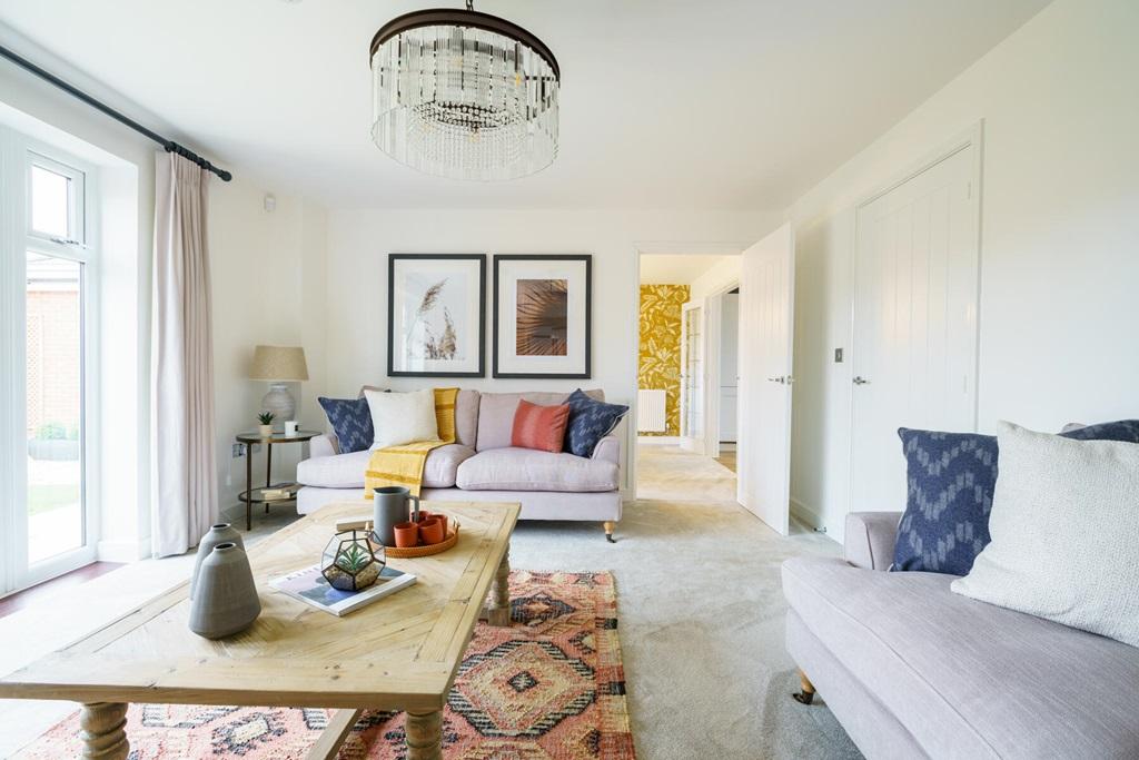 There's plenty of space for two large sofas