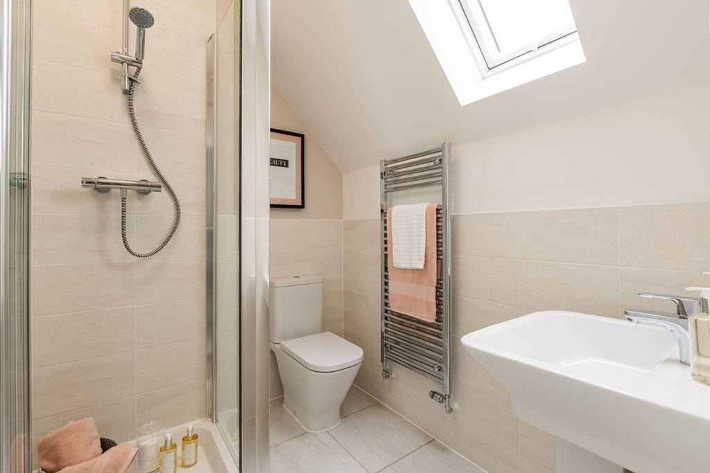 Convenient shower room on the second floor