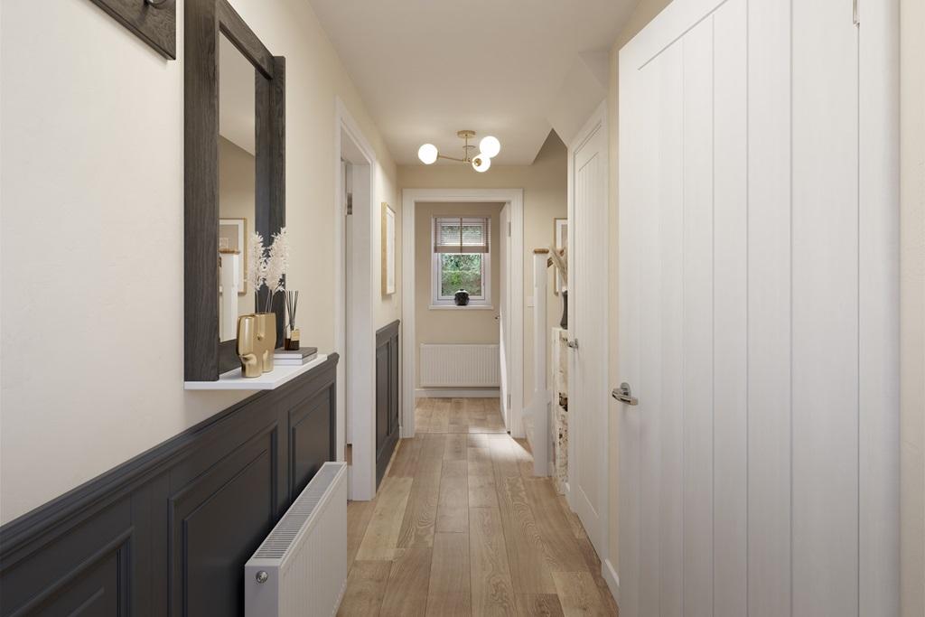 Welcoming hallway - typical Taylor Wimpey home