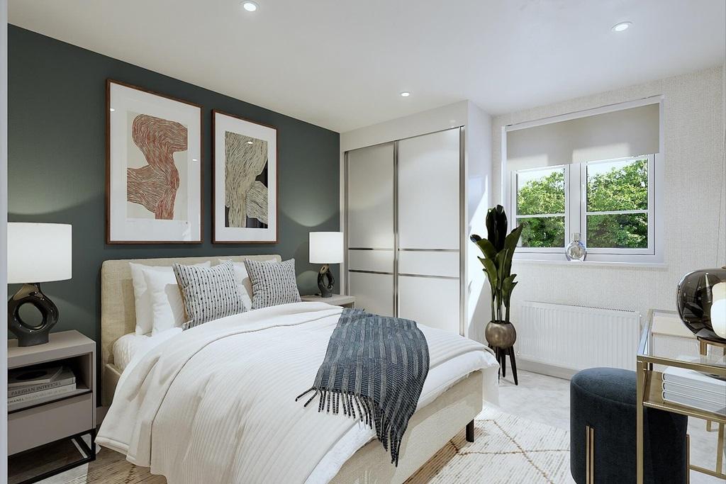 Plenty of space for bedroom furniture - typical...