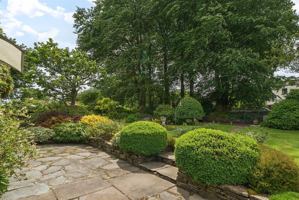 Patio Across Garden