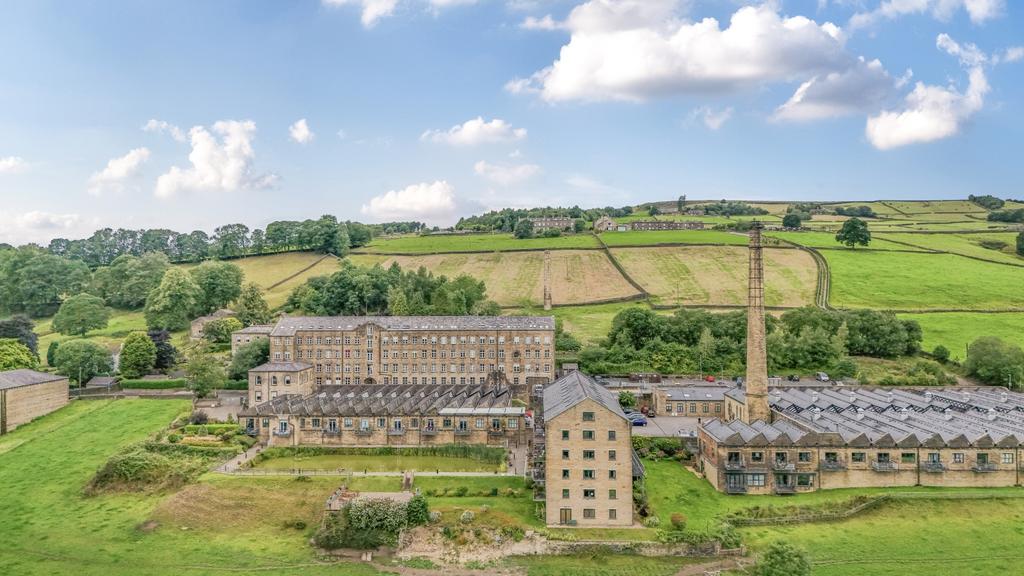 Aerial shot of Oats Royd Mill