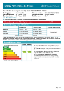 undefined, Flat 3, Cheshire Cheese Apartments, 303 High Street, Tunstall, Stoke-on-Trent