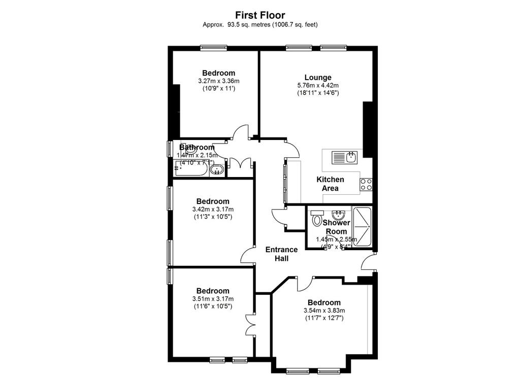 Flat 5 westcliffe floor plans