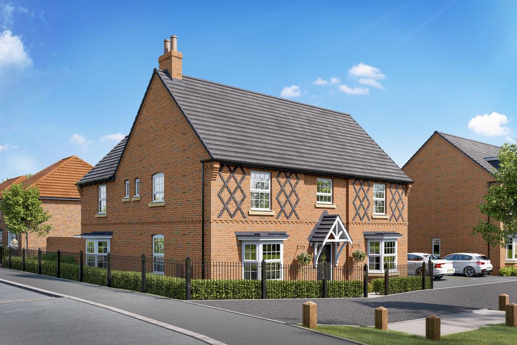 Computer generated image of the five bedroom...