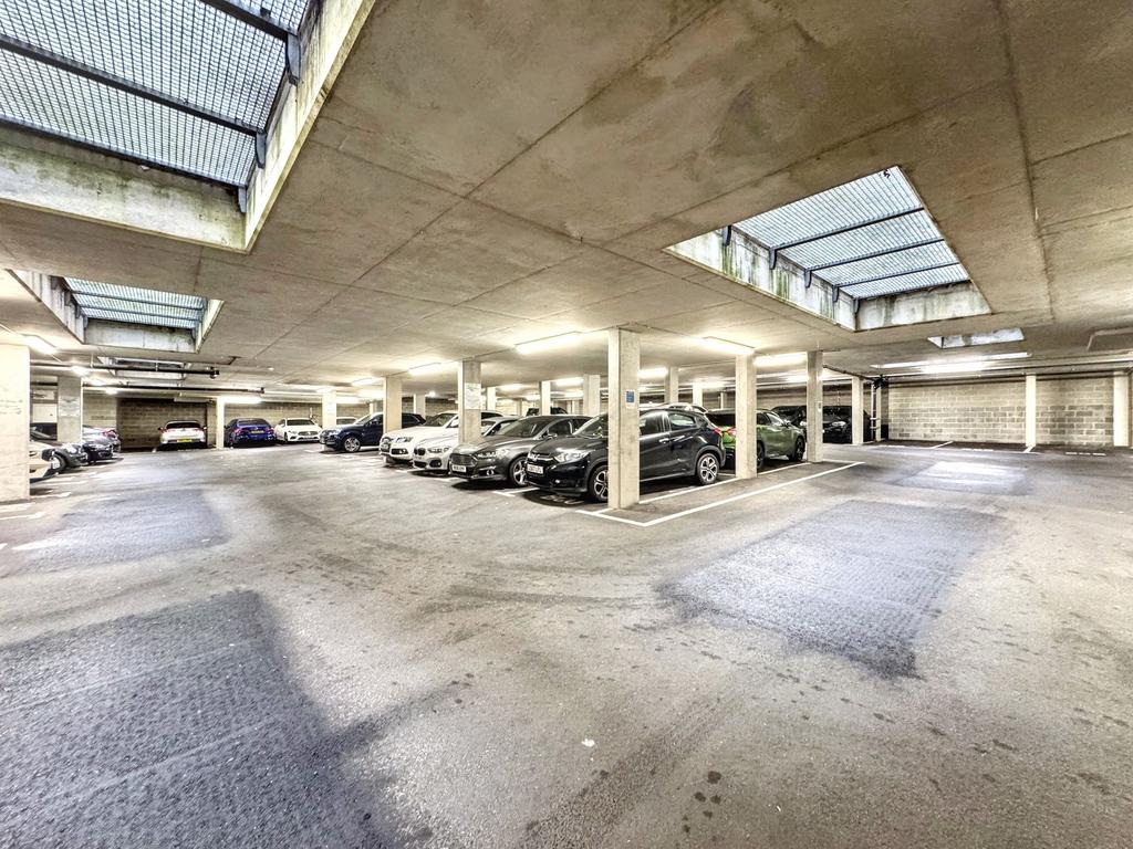 Secured residents parking