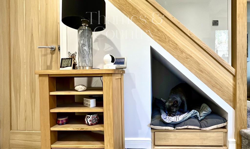 Dog house under the stairs