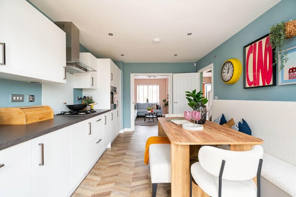 The kitchen area benefits from a modern design...
