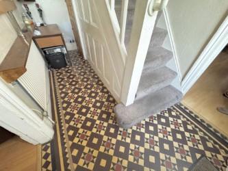 Period Minton floor tiles