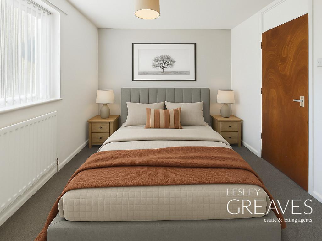 Virtually Staged Bedroom One