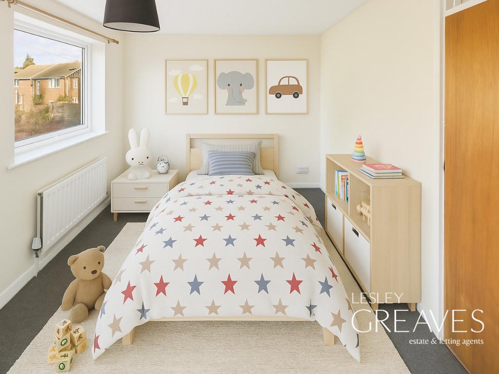 Virtually Staged Bedroom Two