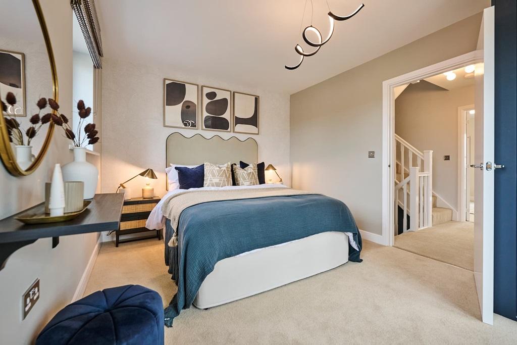 Relax in your beautiful main bedroom