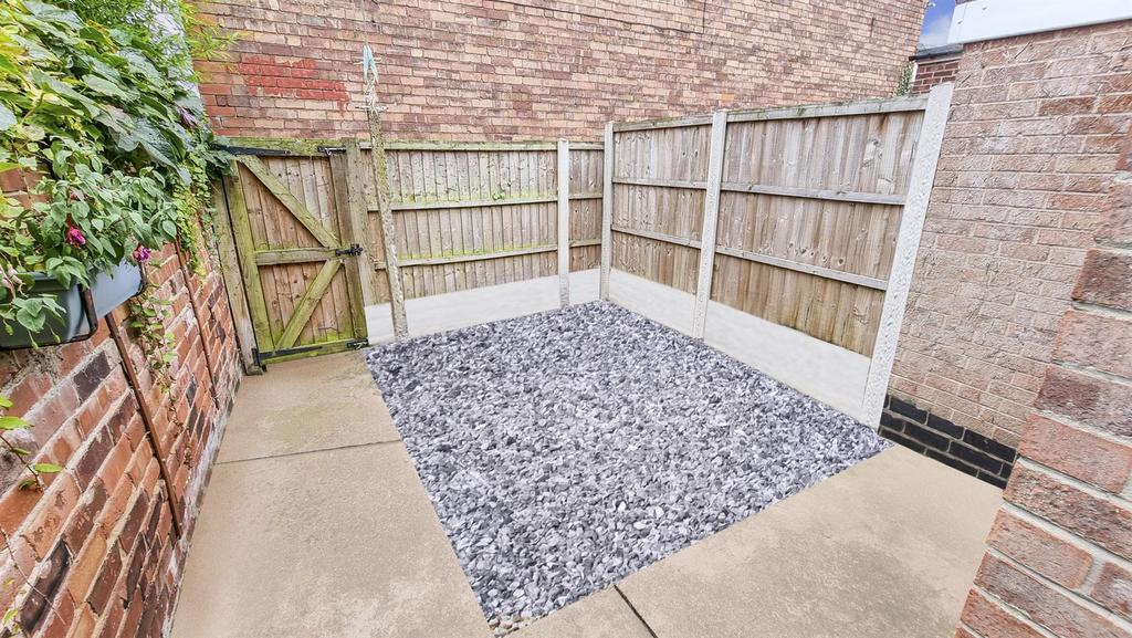 Rear courtyard