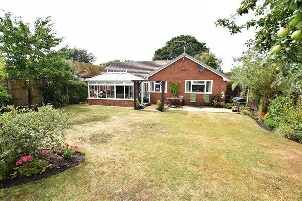 Rear view of bungalow