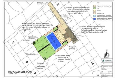 Land for sale, Land to the rear of, 16-24 Chestnut Way, Merthyr Tydfil, Mid Glamorgan, CF47 9SB