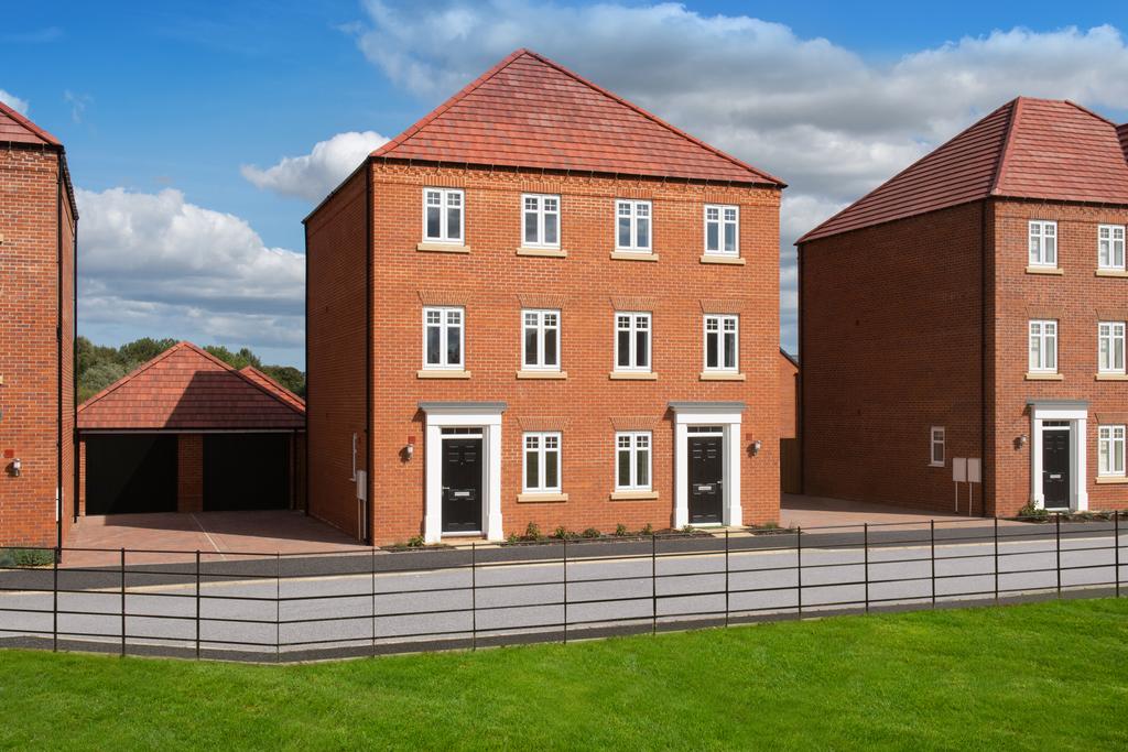 Outside view of 3 bedroom semi detached...