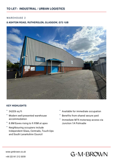 Industrial unit to rent, 8 Ashton Rd Rutherglen G73 1UB