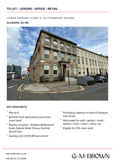 Office to rent, 21 Blythswood Sq Glasgow G2 4BL