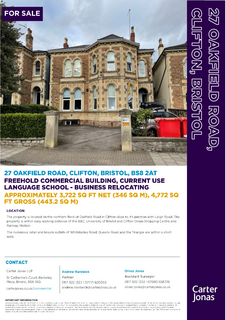 Office for sale, 27 Oakfield Rd Bristol BS8 2AT