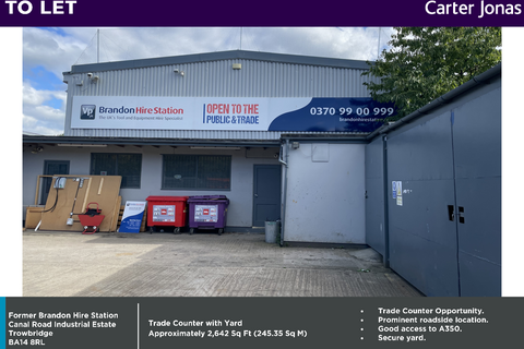Industrial development to rent, 12 Canal Road Trowbridge BA14 8RL