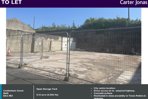 Land to rent, 22 Cheltenham St Bath BA2 3EX