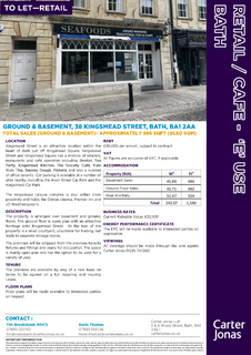 Restaurant to rent, 37-38 Kingsmead St Bath BA1 2AA