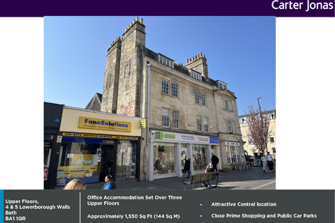 Office to rent, 4-5 Lower Borough Walls Bath BA1 1QR