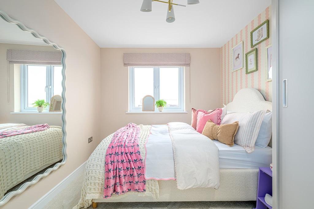 Bedroom 3 has views over the rear garden