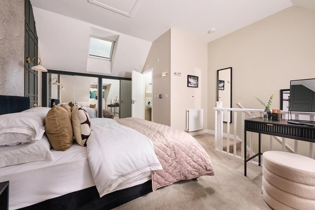 The main bedroom is impressive and enjoys...