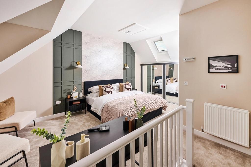 There's room for a king-size bed, dressing...