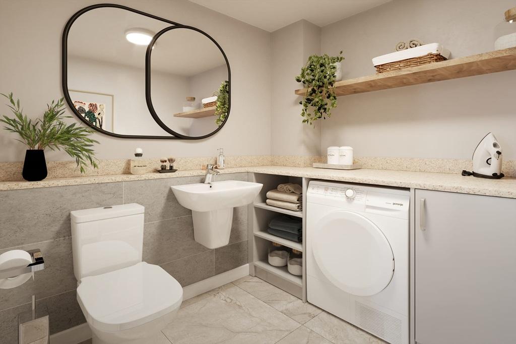 A handy downstairs toilet & utility sits off...