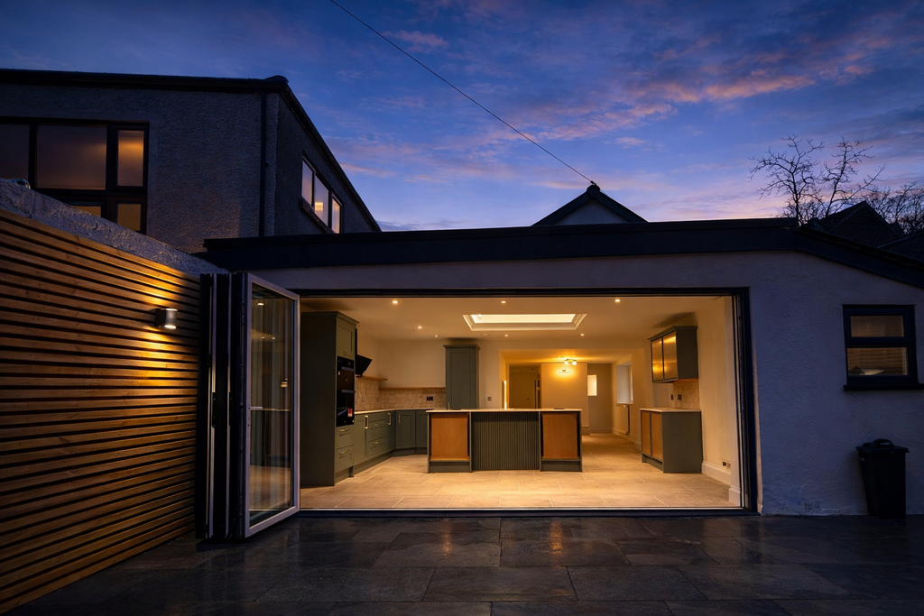 Rear of property